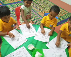 Children doing actitivity